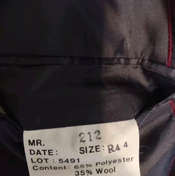 Austin Manor Men's Blazer Dark Gray Pinstripe Sz 44R Wool Blend - Picture 14 of 14